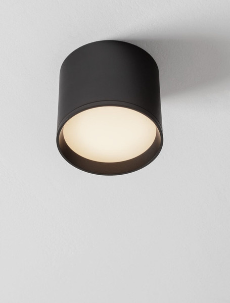 Nova Luce LED Deckenleuchte Ziare 10W warmweiss 3000K Schwarz Aluminium Ø10cm 9030730