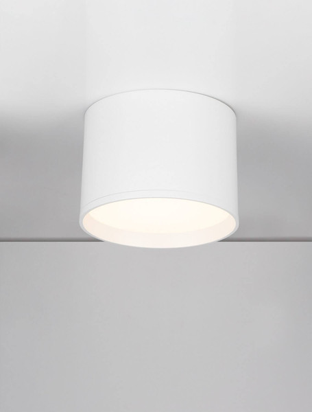 Nova Luce LED Deckenleuchte Ziare 17W warmweiss 3000K Weiß Aluminium Ø12cm 9030731