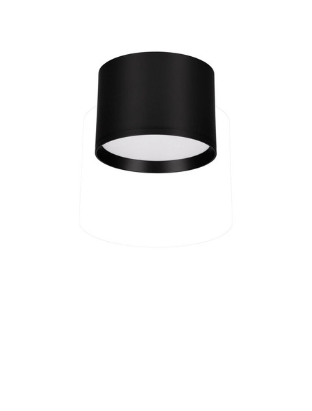 Nova Luce LED Deckenleuchte Ziare 17W warmweiss 3000K Schwarz Aluminium Ø12cm 9030732