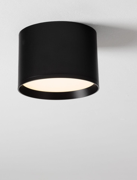 Nova Luce LED Deckenleuchte Ziare 17W warmweiss 3000K Schwarz Aluminium Ø12cm 9030732