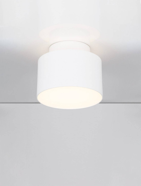 Nova Luce LED Deckenleuchte Ozen 16W warmweiss 3000K Weiß Aluminium Ø11cm 9030733