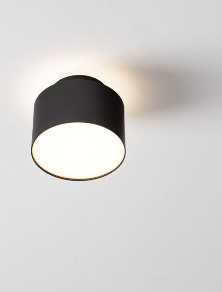 Nova Luce LED Deckenleuchte Ozen 16W warmweiss 3000K Schwarz Aluminium Ø11cm 9030734