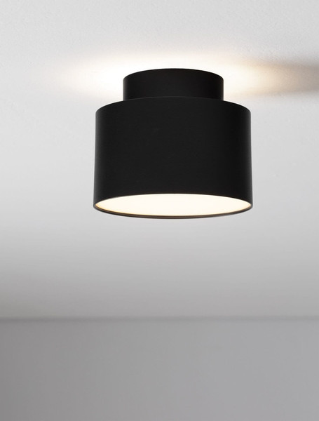 Nova Luce LED Deckenleuchte Ozen 16W warmweiss 3000K Schwarz Aluminium Ø11cm 9030734