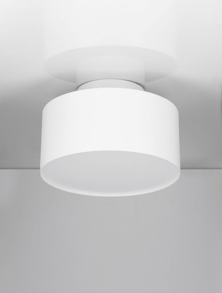 Nova Luce LED Deckenleuchte Ozen 24W warmweiss 3000K Weiß Aluminium Ø14cm 9030735