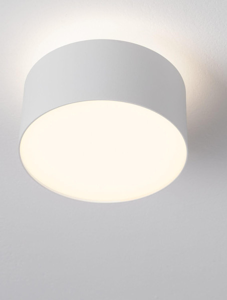 Nova Luce LED Deckenleuchte Ozen 24W warmweiss 3000K Weiß Aluminium Ø14cm 9030735