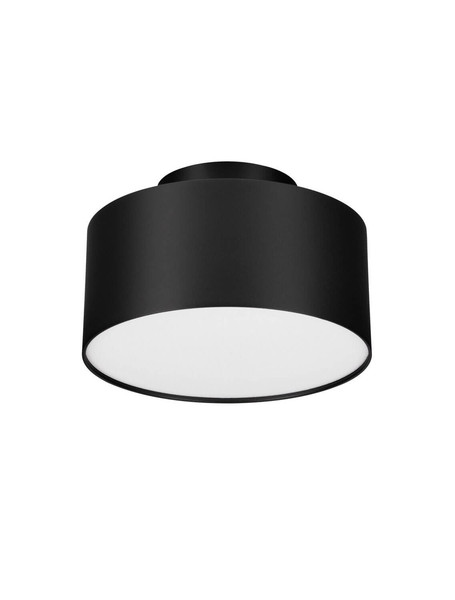 Nova Luce LED Deckenleuchte Ozen 24W warmweiss 3000K Schwarz Aluminium Ø14cm 9030736