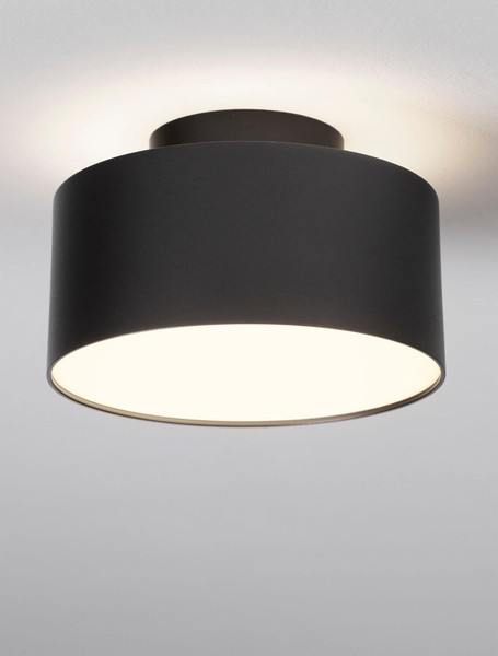 Nova Luce LED Deckenleuchte Ozen 24W warmweiss 3000K Schwarz Aluminium Ø14cm 9030736