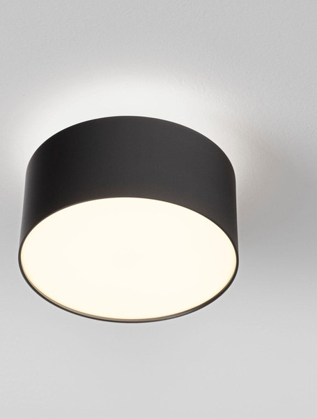 Nova Luce LED Deckenleuchte Ozen 24W warmweiss 3000K Schwarz Aluminium Ø14cm 9030736