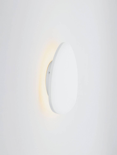 Nova Luce LED Wandleuchte Atena 8W warmweiss 3000K Weiß Aluminium 20x19cm 9030738