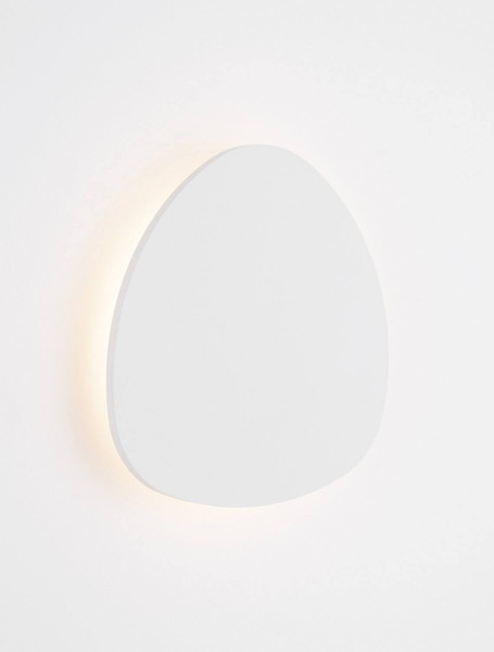 Nova Luce LED Wandleuchte Atena 12W warmweiss 3000K Weiß Aluminium 25x24cm 9030739