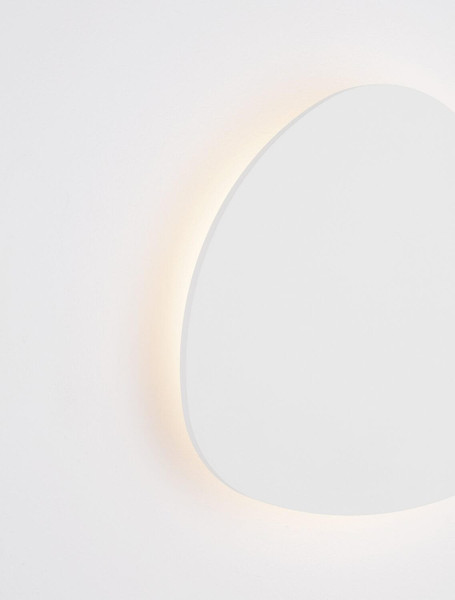 Nova Luce LED Wandleuchte Atena 12W warmweiss 3000K Weiß Aluminium 25x24cm 9030739