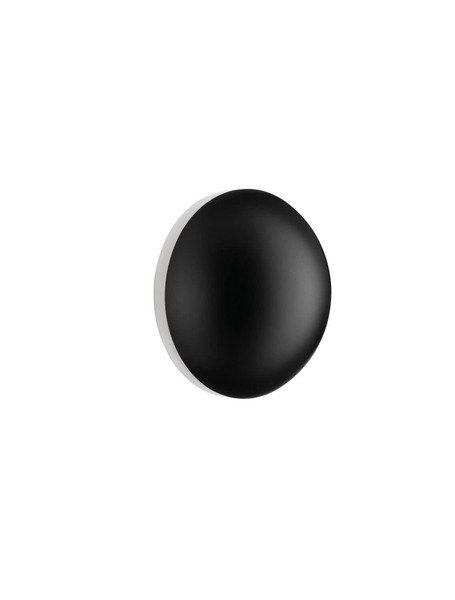Nova Luce LED Wandleuchte Iona 3W warmweiss 3000K Schwarz Aluminium Ø12,5cm 9030741