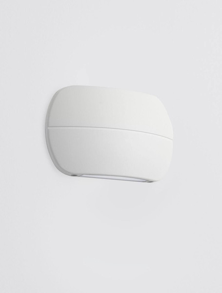Nova Luce LED Außen-Wandleuchte Prato 10W warmweiss 3000K IP65 Weiß Aluminium 18x11cm 9030747