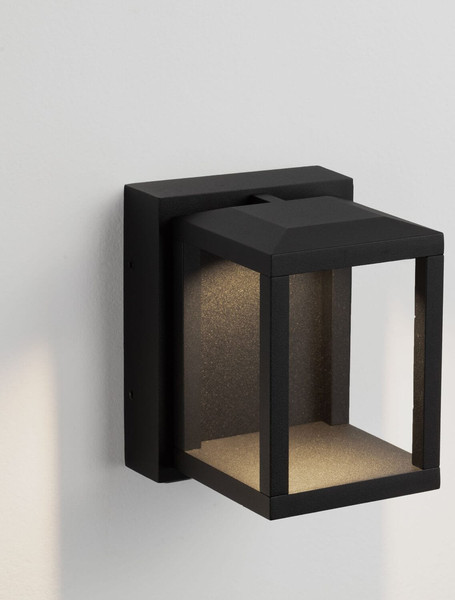 Nova Luce LED Außen-Wandleuchte Prive 9W warmweiss 3000K IP65 Schwarz Aluminium 13x12cm 9030751