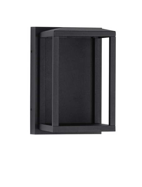 Nova Luce LED Außen-Wandleuchte Prive 14W warmweiss 3000K IP65 Schwarz Aluminium 19x14cm 9030752