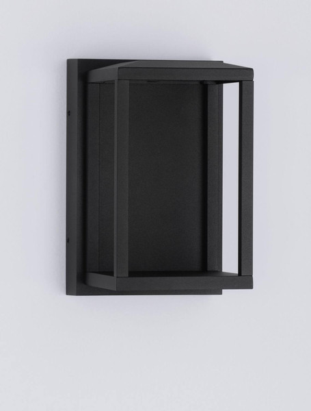 Nova Luce LED Außen-Wandleuchte Prive 14W warmweiss 3000K IP65 Schwarz Aluminium 19x14cm 9030752