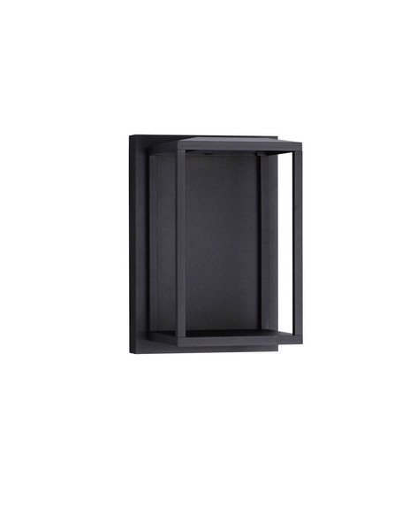 Nova Luce LED Außen-Wandleuchte Prive 17W warmweiss 3000K IP65 Schwarz Aluminium 25x17cm 9030753