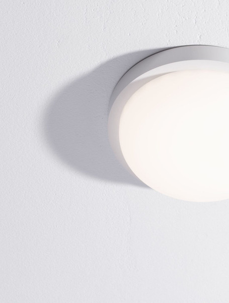 Nova Luce LED Außen-Deckenleuchte Reo 19W warmweiss 3000K IP65 Weiß Ø23,5cm 9030768