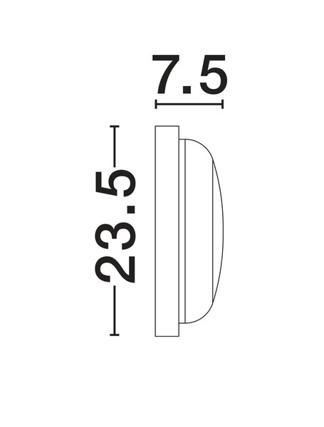 Nova Luce LED Außen-Deckenleuchte Reo 19W warmweiss 3000K IP65 Schwarz Ø23,5cm 9030769