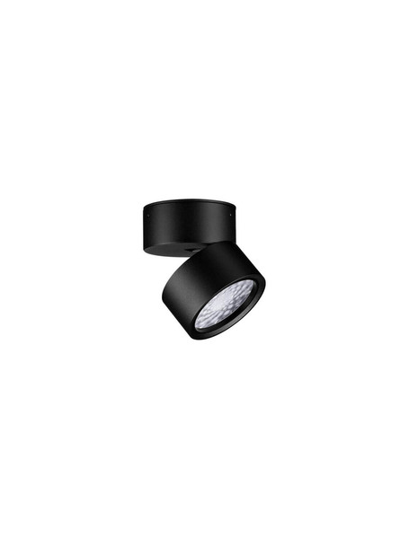 Nova Luce LED Deckenleuchte Akro 12W warmweiss 3000K Schwarz Aluminium Ø8cm 9030770