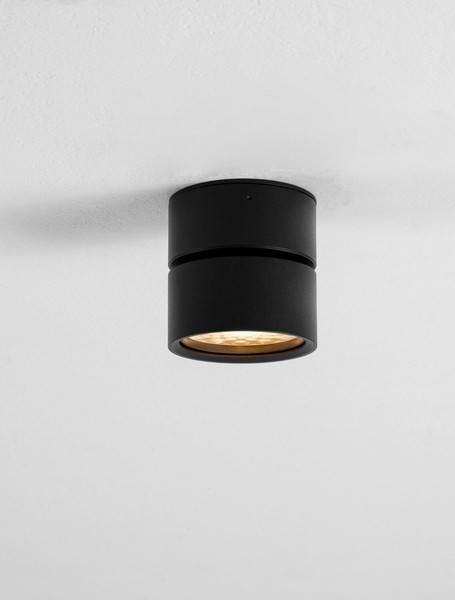 Nova Luce LED Deckenleuchte Akro 12W warmweiss 3000K Schwarz Aluminium Ø8cm 9030770