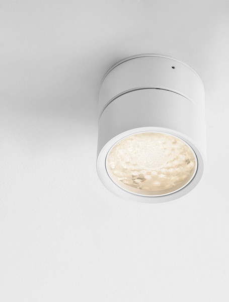 Nova Luce LED Deckenleuchte Akro 12W warmweiss 3000K Weiß Aluminium Ø8cm 9030771
