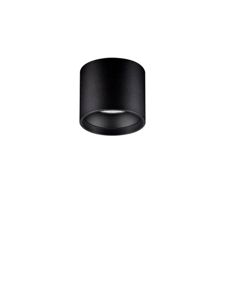 Nova Luce LED Deckenleuchte Ziare 16W warmweiss 3000K Schwarz Aluminium Ø11cm 9030772