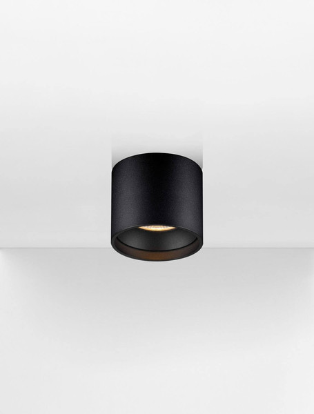 Nova Luce LED Deckenleuchte Ziare 16W warmweiss 3000K Schwarz Aluminium Ø11cm 9030772