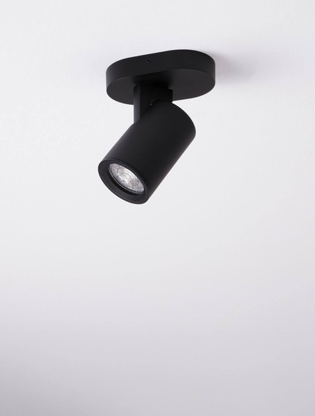 Nova Luce Deckenstrahler Esto schwenkbar GU10 Schwarz Aluminium 12,5x11cm 9030779