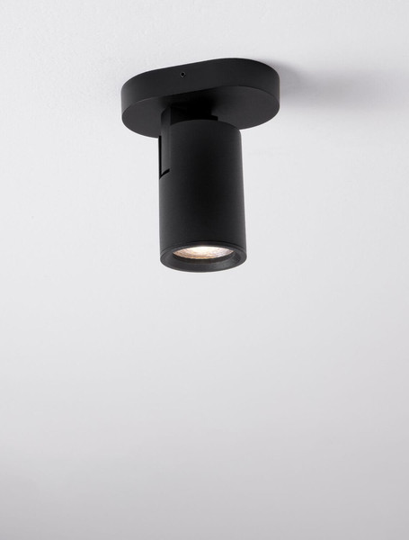 Nova Luce Deckenstrahler Esto schwenkbar GU10 Schwarz Aluminium 12,5x11cm 9030779