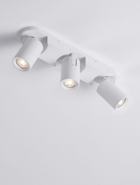 Nova Luce Deckenstrahler Esto schwenkbar 3-flammig 3xGU10 Weiß Aluminium 35x12cm 9030782