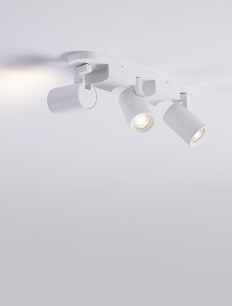Nova Luce Deckenstrahler Esto schwenkbar 3-flammig 3xGU10 Weiß Aluminium 35x12cm 9030782