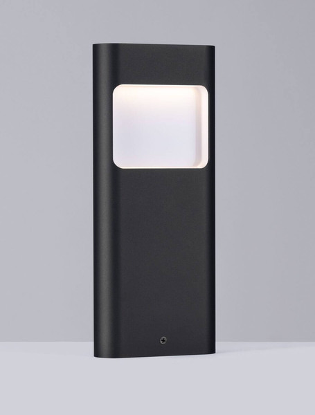 Nova Luce LED Außen-Wandleuchte Tall 4W warmweiss 3000K IP54 salzwasserfest Schwarz Aluminium 30x12,5cm 9030804