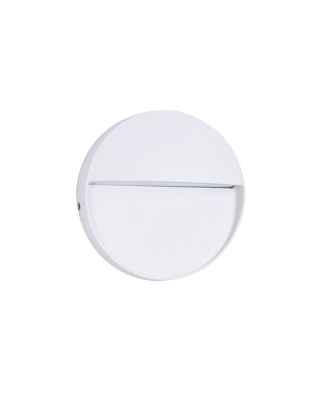 Nova Luce LED Außen-Wandleuchte Toby 3W warmweiss 3000K IP54 salzwasserfest Weiß Aluminium Ø11cm 9030814