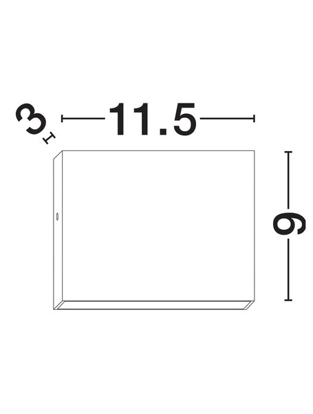 Nova Luce LED Außen-Wandleuchte Tick 4W warmweiss 3000K IP54 salzwasserfest Schwarz Aluminium 11,5x9cm 9030815