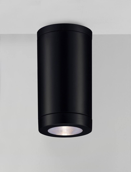 Nova Luce Außen-Deckenleuchte Spot GU10 IP54 salzwasserfest Schwarz Ø8cm 9030821