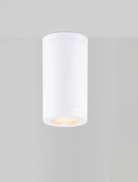 Nova Luce Außen-Deckenleuchte Spot GU10 IP54 salzwasserfest Weiß Ø8cm 9030822