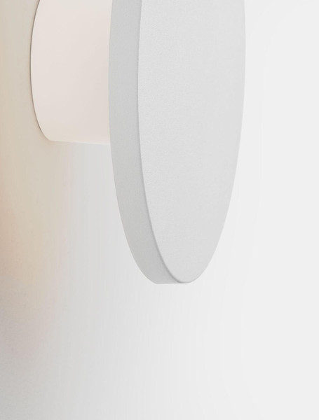 Nova Luce LED Außen-Wandleuchte Tower 8W warmweiss 3000K IP65 salzwasserfest Weiß Ø16,5cm 9030825