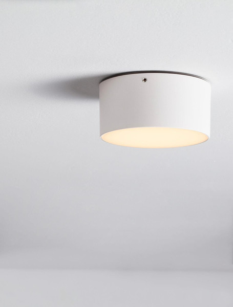 Nova Luce LED Außen-Deckenleuchte Judi 10W warmweiss 3000K IP65 salzwasserfest Weiß Aluminium Ø12cm 9030834