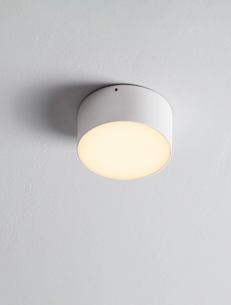 Nova Luce LED Außen-Deckenleuchte Judi 10W warmweiss 3000K IP65 salzwasserfest Weiß Aluminium Ø12cm 9030834