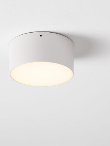 Nova Luce LED Außen-Deckenleuchte Judi 10W warmweiss 3000K IP65 salzwasserfest Weiß Aluminium Ø12cm 9030834