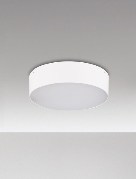 Nova Luce LED Außen-Deckenleuchte Judi 20W warmweiss 3000K IP65 salzwasserfest Weiß Aluminium Ø21cm 9030836