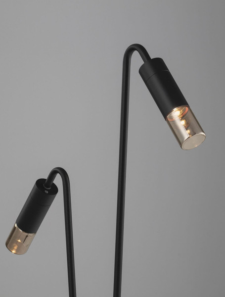Nova Luce LED Wegeleuchte Aether 10W warmweiss 3000K IP65 salzwasserfest Anthrazit Glas Aluminium 80cm 9030849