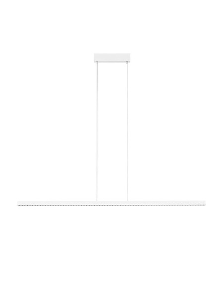 Nova Luce LED Pendelleuchte Deos dimmbar 25W warmweiss 3000K Weiß Aluminium 159x3cm 9030897