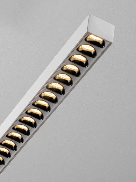 Nova Luce LED Pendelleuchte Deos dimmbar 25W warmweiss 3000K Weiß Aluminium 159x3cm 9030897