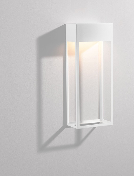 Nova Luce LED Außen-Wandleuchte Moby 20W warmweiss 3000K IP65 salzwasserfest Weiß Aluminium Edelstahl 40x16cm 9030901