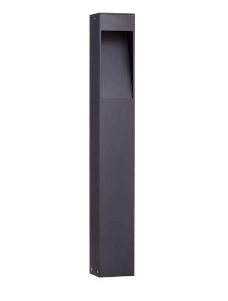 Nova Luce LED Wegeleuchte Maddi 7W warmweiss 3000K IP65 salzwasserfest Schwarz Aluminium 60cm 9030905