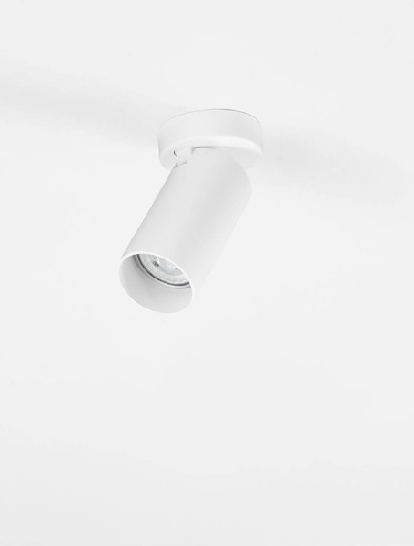 Nova Luce Deckenleuchte Oso schwenkbar GU10 Weiß Aluminium Ø7cm 9030911