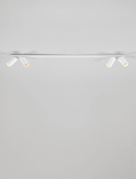 Nova Luce Deckenleuchte Oso schwenkbar 4-flammig 4xGU10 Weiß Aluminium 120x8cm 9030915