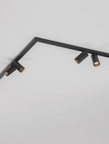 Nova Luce Deckenleuchte Oso schwenkbar 8-flammig 8xGU10 Schwarz Aluminium 300x8cm 9030918
